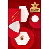 Karaca Red Carpet Collection Stream Bone Geo 59 Parça 12 Kişilik Yemek Takımı Gold Outlet Teşhir Vitrin