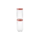 Karaca Ribbed 2 Parça 900 ml Kavanoz Saklama Kabı