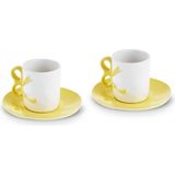 Karaca Ribbon 2 Kişilik Kahve Fincanı 110 ml Sarı