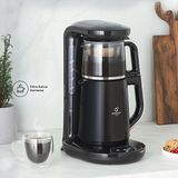 Karaca Robotea 3 in 1 Konuşan Çay Makinesi Chrome - Siyah