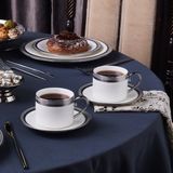Karaca Royal Bone Kate 2 Kişilik Çay Fincan Takımı - Beyaz