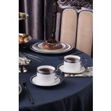 Karaca Royal Bone Kate 2 Kişilik Çay Fincan Takımı