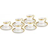 Karaca Royal Bone Victoria 6 Kişilik Kahve Fincanı 90 ml - Renkli