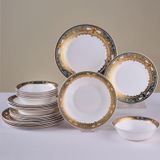 Karaca Royal Opal Cam 24 Parça 6 Kişilik Yemek Takımı Gold