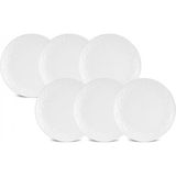 Karaca Safir 6 Parça Porselen Kek/pasta Takımı 21 cm - Beyaz