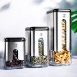 Karaca Shinex Inox 3 Parça Cam Saklama Kabı Seti - Gümüş