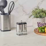 Karaca Shinex Inox Cam Tuzluk ve Biberlik 100 Ml - Gümüş