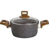 Karaca Silver Stone Bio Granit 24 cm Derin Tencere