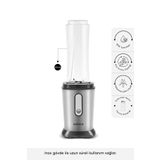 Karaca Smooth and Crush Personal Kişisel Smoothie Blender Inox