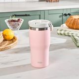 Karaca Star Ice Pipetli Çelik Sızdırmaz Pembe 550 ml Termos