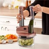 Karaca Turbo Doğrayıcı, Dilimleme Rondo, Blender 2500W Yüksek Güç 8 In 1 Mikser Seti & Mutfak Robotu - Kırmızı