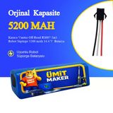 Karaca Vantuz Off-Road RS007 2in1 Robot Süpürge 5200 mAh 14.4 V Batarya – Orjinal Uyumlu Uzun Ömürlü, Yüksek Performans Pil