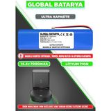 Karaca Vantuz Offroad Uyumlu Robot Süpürge Bataryası 14.4V 7000MAH Li-Ion Pil (Ultra Kapasite)
