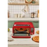 Karaca Vintage Craft 2000 W Pizza Makinesi Ve Airfryer kirmizi