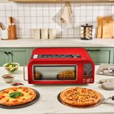 Karaca Vintage Craft Pizza Makinesi ve Airfryer Red