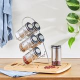 Karaca Walter Inox 6'lı Standlı Oval Baharat Takımı - Gri - 105 ml
