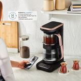 Karaca Wi-Fi Pro Android-Ios Uyumlu Çaysever 4 In 1 Konuşan Cam Çay ve Filtre Kahve Makinesi 2500W - Pembe