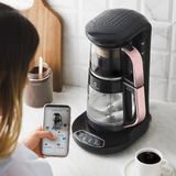 Karaca Wifi Özellikli Android - Ios Uyumlu Çaysever Robotea 3 In 1 Konuşan Otomatik Cam Çay Makinesi Su Isıtıcı ve Filtre Kahve Demleme Makinesi 2500W Rosegold - Rose Gold