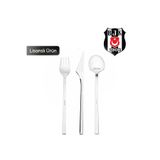 Karaca x Beşiktaş Lisanslı 40 Parça 8 Kişilik Kutulu Çatal Kaşık Bıçak Takımı Platin Kutulu
