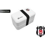Karaca x Beşiktaş Lisanslı Çift Bölmeli Sızdırmaz Lunch Box 1200 ml - Siyah