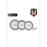 Karaca x Beşiktaş Lisanslı Forever Bone 60 Parça 8 Kişilik Yemek Takımı Platin