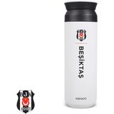 Karaca x Beşiktaş Logo Termos 500 ml - Siyah - Beyaz - 0,50 lt