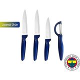 Karaca x Fenerbahçe Lisanslı 4 Parça Bıçak Seti - Lacivert
