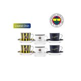 Karaca x Fenerbahçe Lisanslı 6 Kişilik Kahve Fincan Takımı 80 ml - Lacivert