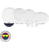 Karaca x Fenerbahçe Lisanslı Elegance Bone Gold 53 Parça 12 Kişilik Yemek Takımı