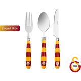 Karaca x Galatasaray Lisanslı 18 Parça 6 Kişilik Çatal Kaşık Bıçak Takımı - Kırmızı