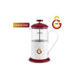 Karaca x Galatasaray Lisanslı Bitki Çayı ve Filtre Kahve Demliği French Press 600 ml