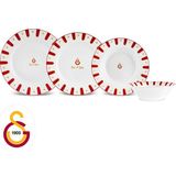 Karaca x Galatasaray Lisanslı Forever Bone 24 Parça 6 Kişilik Yemek Takımı