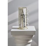 Karaca X İst Collection Galata Standlı 4 Parça Mug Kupa