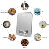 Karaca x Refika Mutfak Tartısı Gastro Scale Self-Power Inox 5 kg Kapasite - Gri