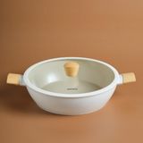 Karaca x Refika Swiss Crystal Almond Cream 30 CM İndüksiyon Tabanlı Karnıyarık Tencere
