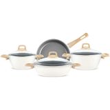 Karaca X Refika Swiss Crystal Creamy 7 Parça Tencere Seti