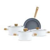 Karaca X Refika Swiss Crystal Creamy Wood 7 Parça Tencere Seti