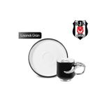 Karaca X Taraftar Beşiktaş Lisanslı 2 Kişilik Kahve Fincan Takımı 90 Ml Siyah