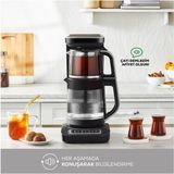 Karaca Yeni Çaysever Robotea Connect Wifi Bağlantılı Premium Cam Çay Makinesi Su Isıtıcı Filtre Kahve Makinesi - Beyaz