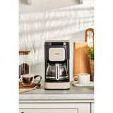 Karaca Yeni Just Coffee Aroma 2 In 1 Filtre Kahve ve Çay Demleme Makinesi Bej