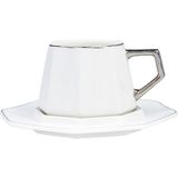 Karaca Zeher 6 Kişilik 90 ML Platin Kahve Fincanı Takımı