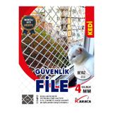 KARACAFİLE Kedi Balkon Güvenlik Filesi 2x5 Mt 4mm İp Kalınlığı 4x4 Gözenekli