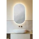 KaraçamDekor Led Işıklı Oval Banyo Ve Konsol Aynası