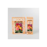 Karacamshop Bricks Puzzle 100 Parça Çiçek Buketi-Dekoratif Mini Blok Puzzle (10x15 cm)