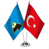 Karaçay-Çerkes - Türkiye - Saten Masa Bayrağı