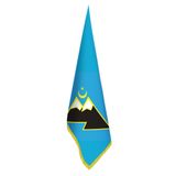Karaçay, Karaçaylı Bayrağı - Ofis-Makam-Toplantı Odaları - Saçaklı Makam Bayrağı