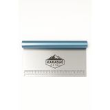 KARADAĞ METAL Hamur Kazıyıcı ve Kesici Spatula Ölçekli Çelik Pasta Sıvama Aparatı 25 cm