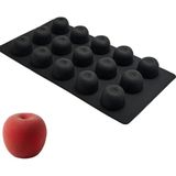 Karadağ Metal Silikon Elma, Şeftali, Kiraz Kek ve Pasta Kalıbı - 1