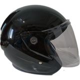 Karadağ Scooter Yarım Kask Konforlu ve Darbelere Dayanıklı Siyah Renkli Güvenlik Ekipmanı