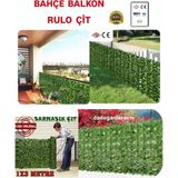 Karadeniz Balkon Bahçe Çiti 1x3 Metre Rulo Sarmaşık - Yapay Rulo Sarmaşık